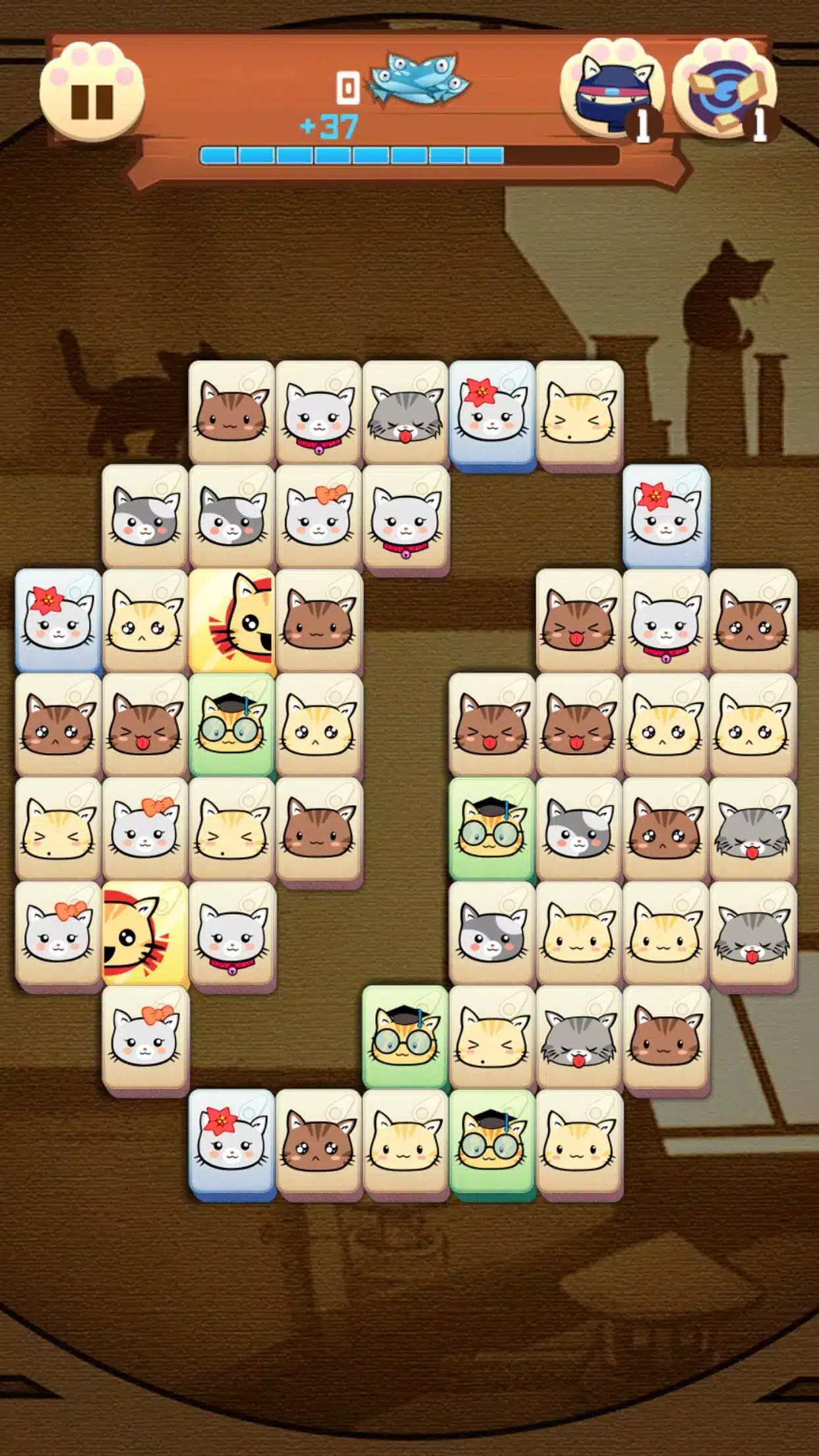 Hungry Cat Mahjong HD Image 1
