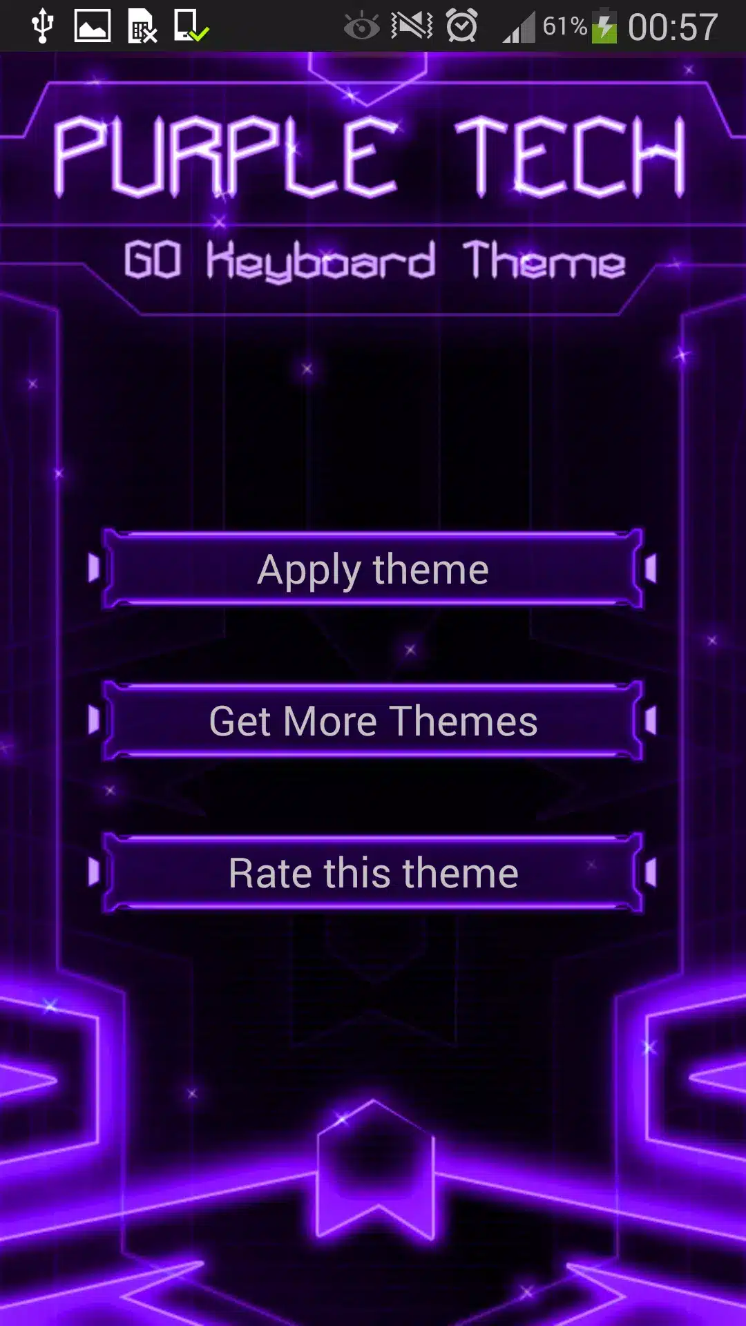 GO Keyboard Purple Tech Theme Image 1