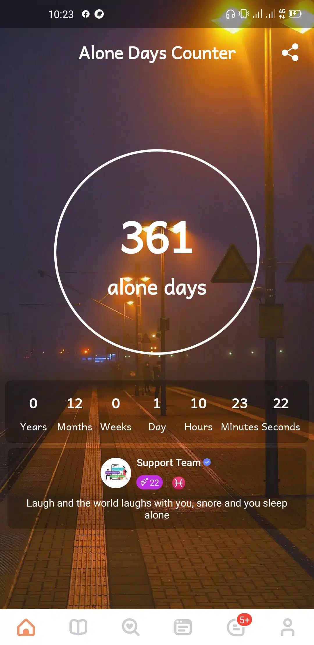 Alone Days Counter Image 1