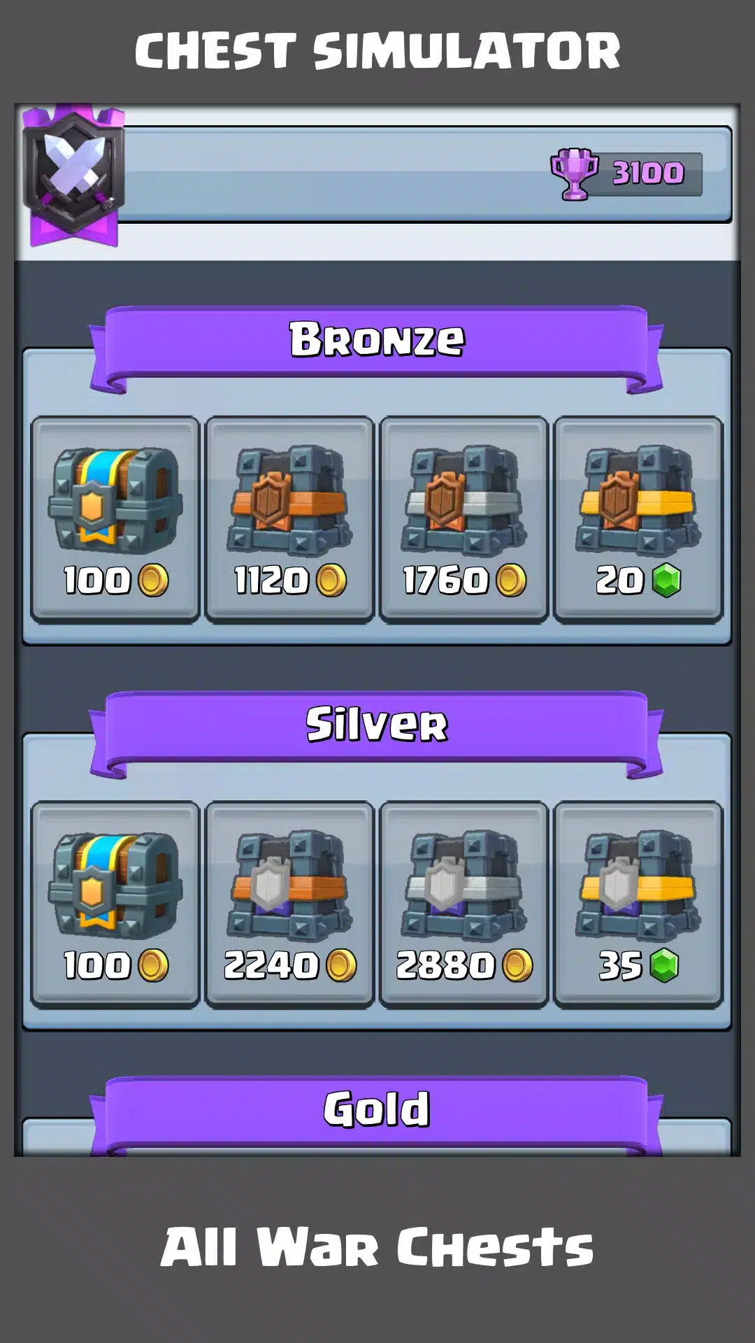 Chest Simulator for Clash Royale Image 2