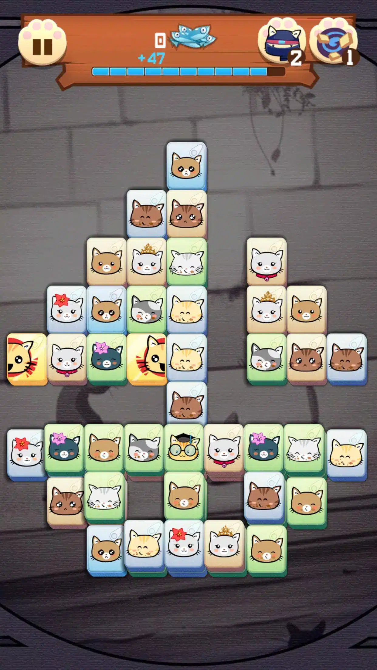 Hungry Cat Mahjong HD Image 2