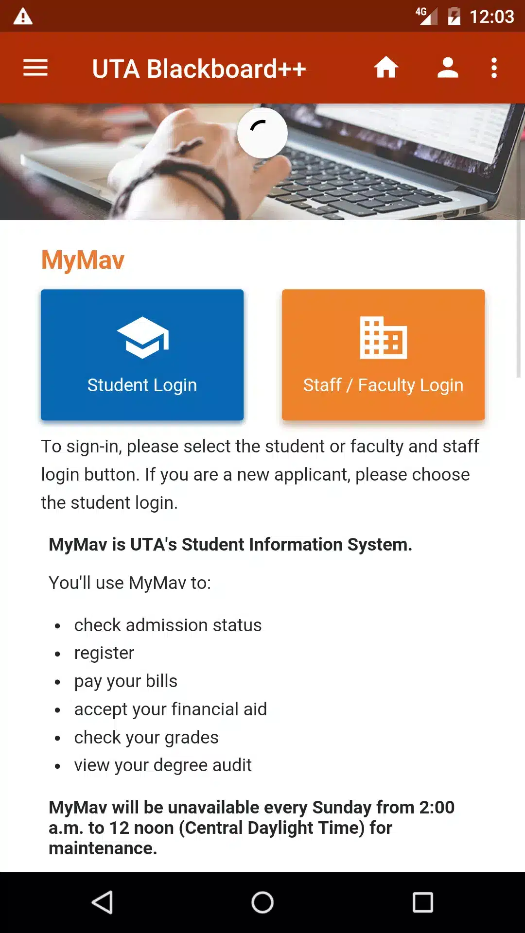 UTA Blackboard + MyMav & Email Image 3